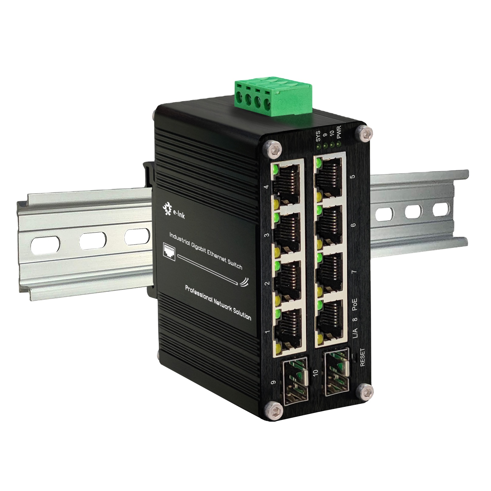 Managed Gigabit Poe Switch 8 Port 802.3At - Verwalteter PoE-Switch, 8 Ports, 10/100/1000T, 802.3at
