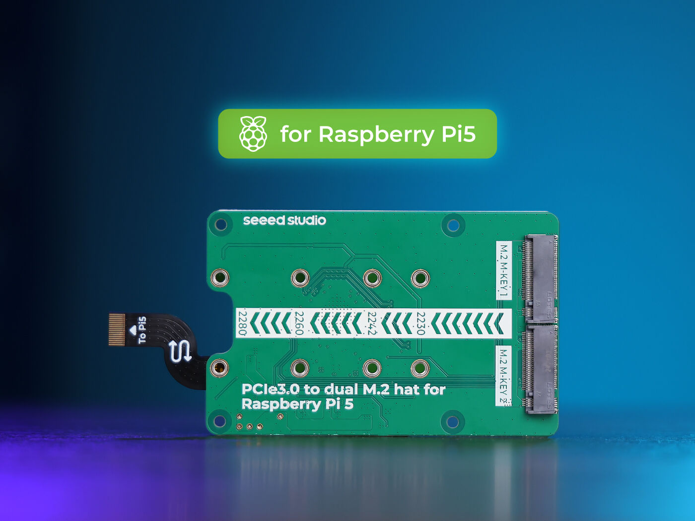 Turing Pi 2 - PCIe3.0-Schalter zum Dual-M.2-Hut für Raspberry Pi