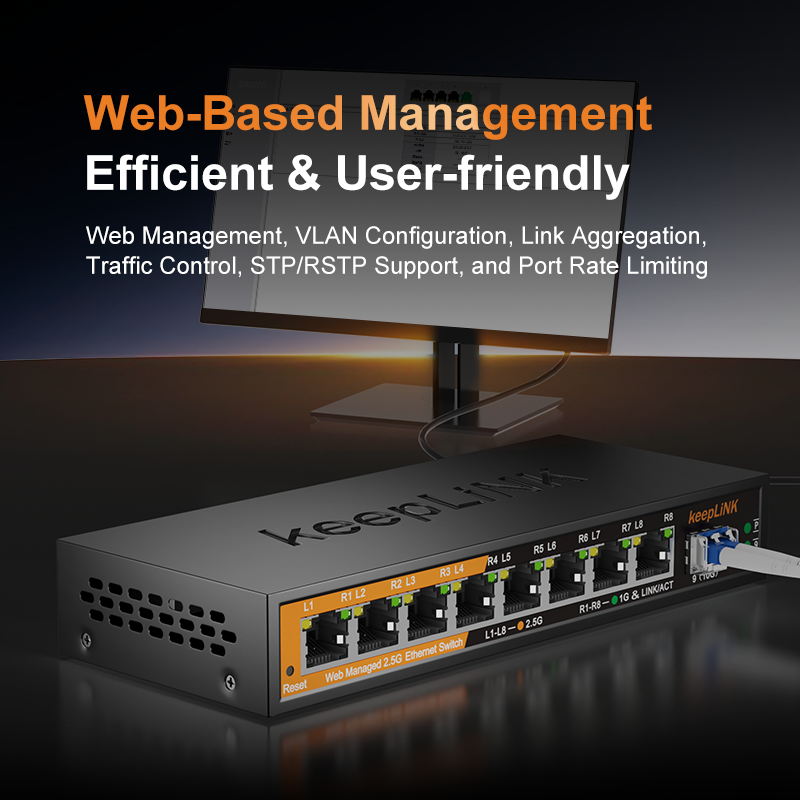 KeepLiNK 2,5 GB verwalteter Sw – Sfp+ 10G Managed Switch 8 Port Bewertung und Preis